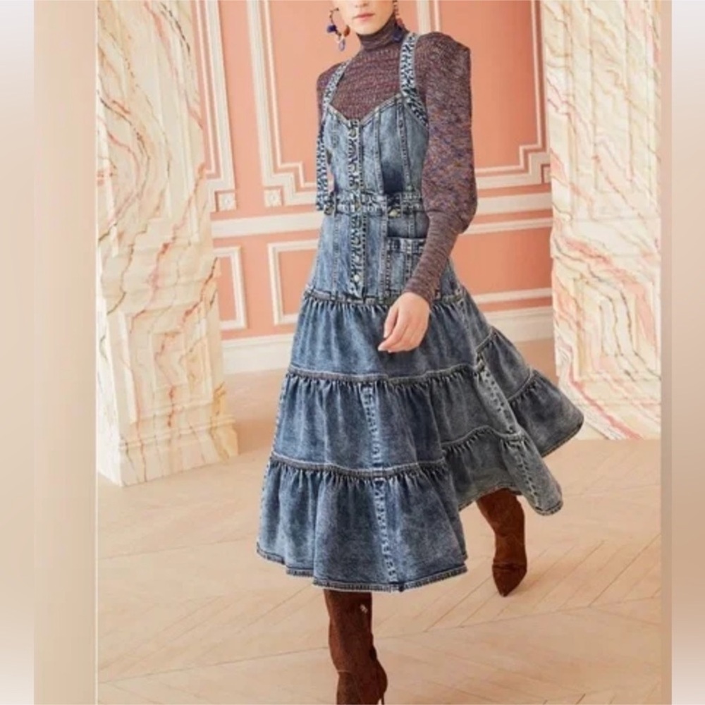 ULLA JOHNSON Stevie Midi Dress Sz 6